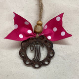 Monogram Car Charm