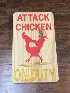 Attack Chicken On Duty