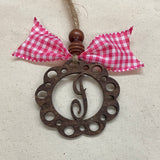 Monogram Car Charm