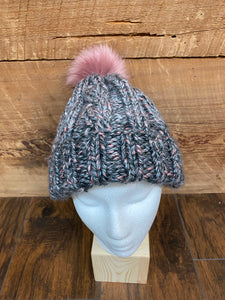 Adult Knit PomPom Hat