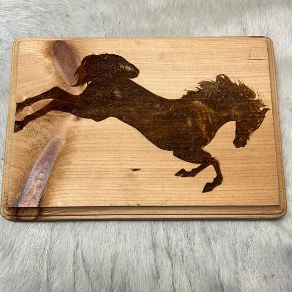 Wooden Engraved Horse