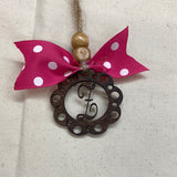 Monogram Car Charm