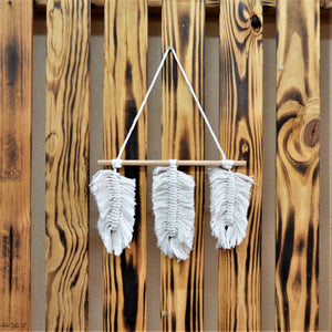 Macrame - Wall Hanging Feather Tapestry
