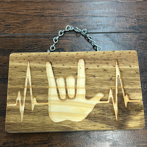 Love Heartbeat Sign