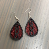 Wooden Halloween Earrings