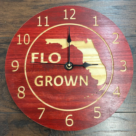Red Florida Clock