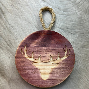 Wooden Deer Hanging Decor