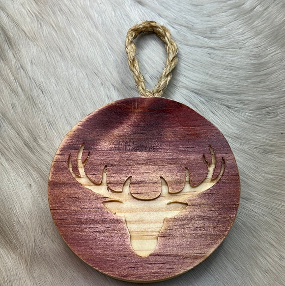 Wooden Deer Hanging Decor