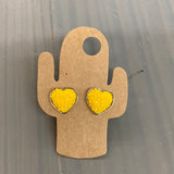 Druzy Heart Earrings