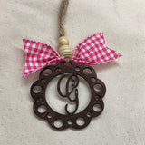 Monogram Car Charm
