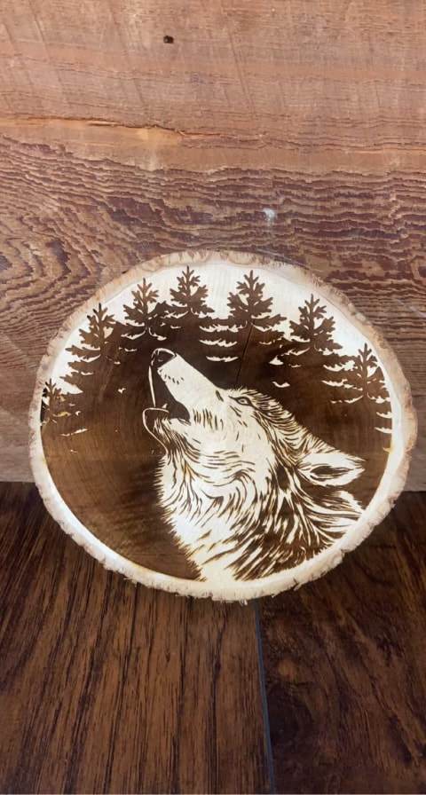 Wood Engraving - Wolf
