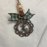 Monogram Car Charm