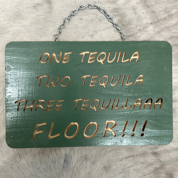 1,2,3… floor sign