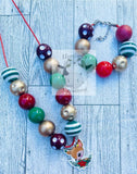 Matching Bubblegum bead necklace/bracelet