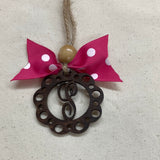 Monogram Car Charm