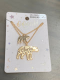 Mama & Mini Bear Necklace Set