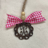 Monogram Car Charm