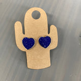 Druzy Heart Earrings