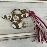 Mama Cowhead Keychain