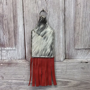 Hide and Leather Card Keychain