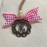 Monogram Car Charm
