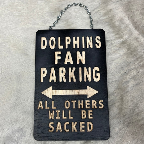 Dolphin Parking Sign