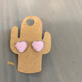 Druzy Heart Earrings