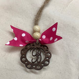 Monogram Car Charm