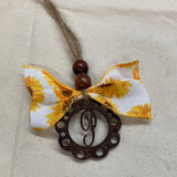 Monogram Car Charm