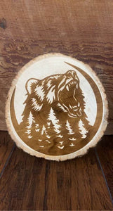 Wood Engraving - Bear