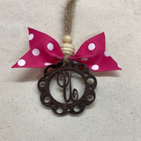 Monogram Car Charm