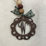 Monogram Car Charm