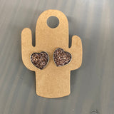 Druzy Heart Earrings